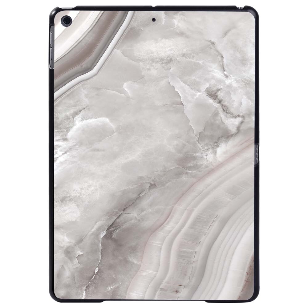 KK&LL For Apple iPad 7th Gen 10.2 inch A2200 A2123 tablet PC Plastic marble pattern Slim Stand Case Cover: beige marble