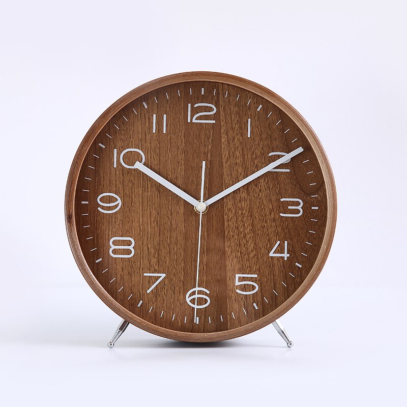 Desktop Clock Living Room Household Simple Clock Pendulum Desktop Pendulum Clock Individual Silence Clock: Light Green