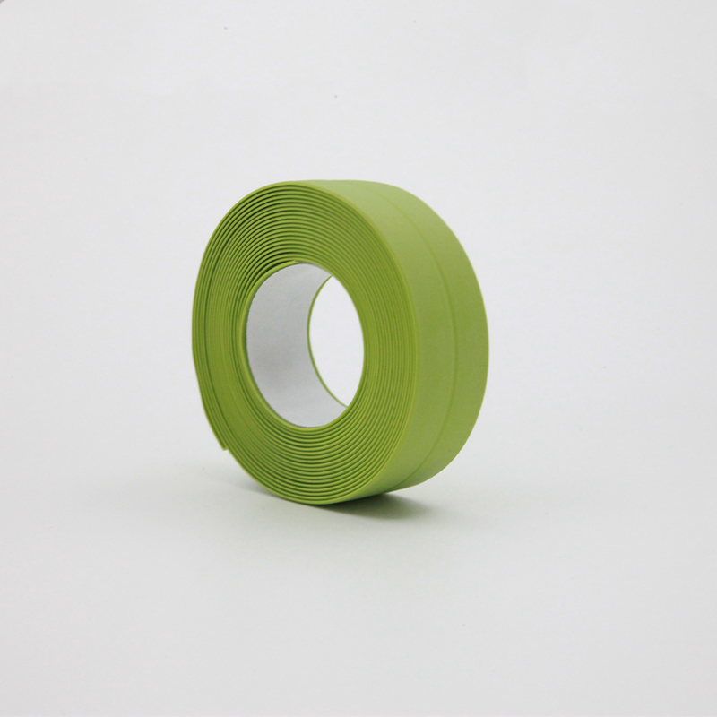 Cinta de sellado para ventanas y baño, adhesivo de Pvc impermeable para pared, costura autoadhesiva, sellador de esquina de inodoro, 3,2 m x 22mm: 2.2Green
