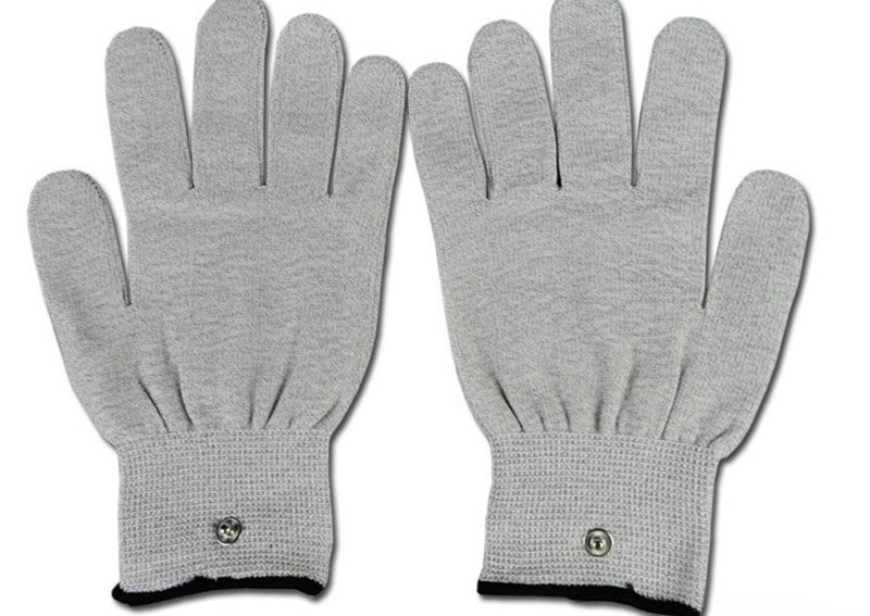 10 Pair Elektrode Schoonheid Handschoenen/Sokken Zilver Draad Geleidende Handschoenen Voor Gebruik Met Tientallen/Acupunctuur Massage Handschoen Sok