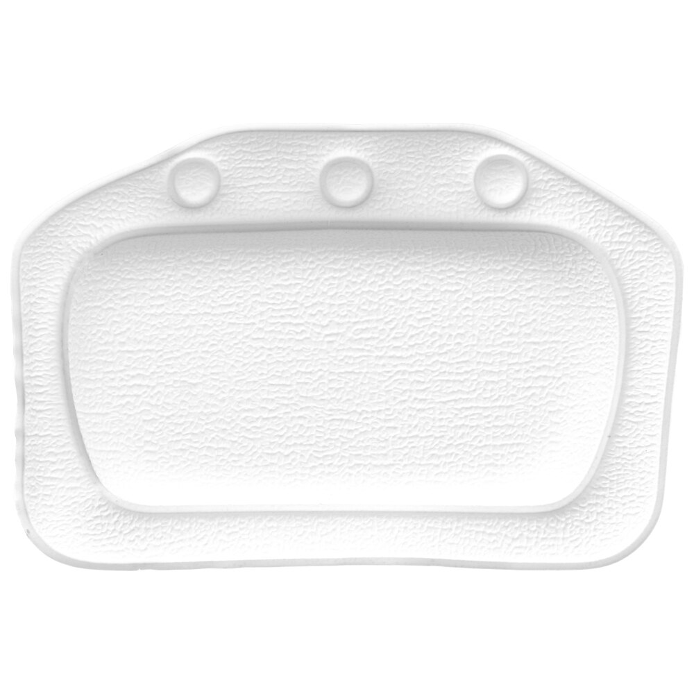 Nackbadkudde badtillbehör med sugkopp 21*31cm mjukt nackstöd i pvc spabadkudde hem badkarskudde: Vit