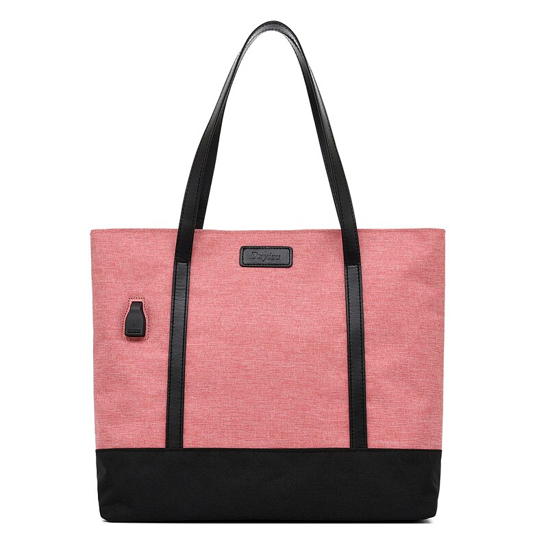 Women Daily Canvas Shoulder Bags Big Size Vintage Travel Tote Large Capacity Women Handbag Solid Casual Multifunctional Bolsos: pink