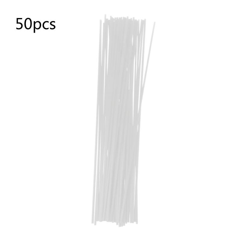 50Pcs 30cmx3mm Fiber Sticks Diffuser Aromatherapy Volatile Rod for Home Fragrance Diffuser: W