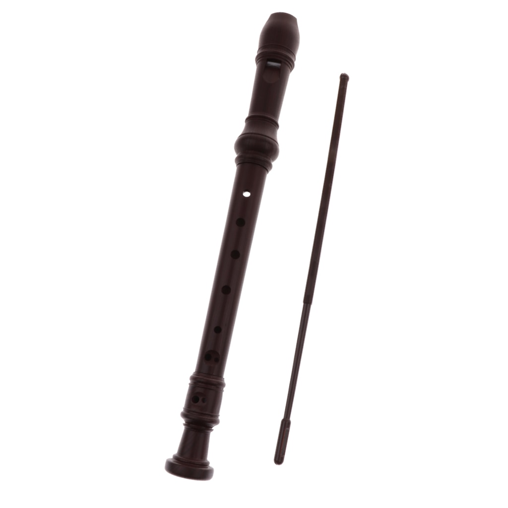 Portable 8-Hole German Style ABS Soprano Recorder Mini Clarinet 32.5cm