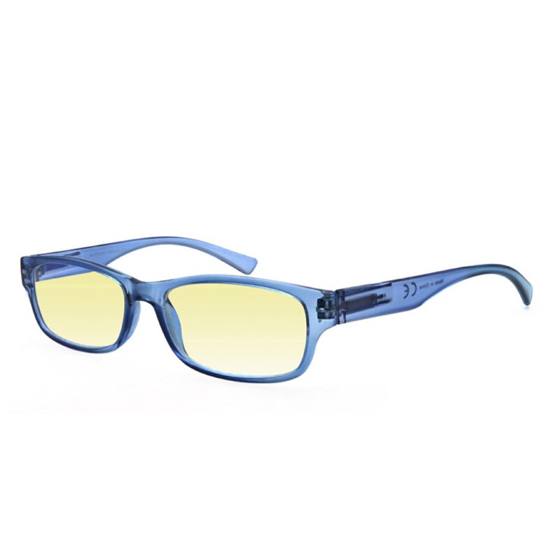 Gafas de ordenador para hombre y mujer, anteojos para trabajar con bloqueo de luz azul, filtros de lentes que reducen la tensión ocular Digital, transparentes, mejoran la comodidad: Blue