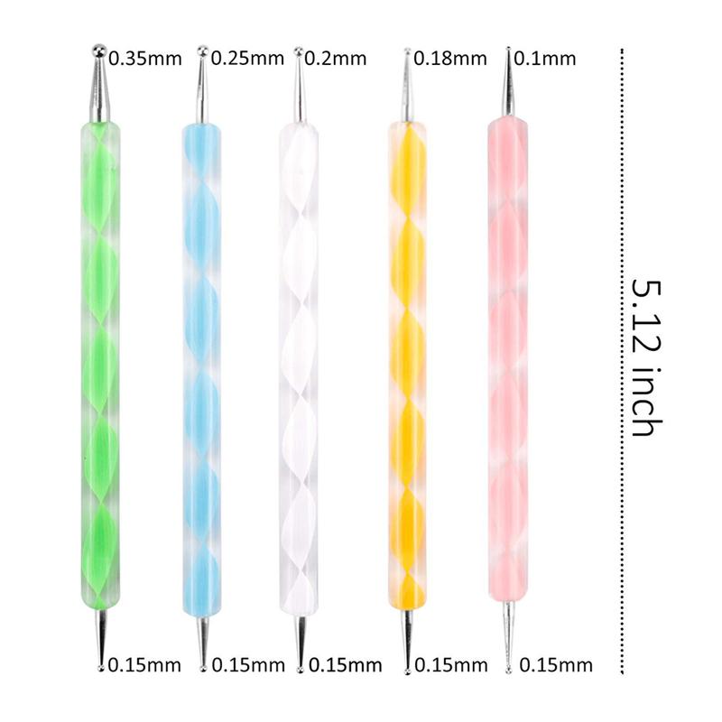 19 pièces Mandala Rock pointage outils ensemble peinture pochoir et brosse pour artisanat coloriage (19 pièces outils + sac)