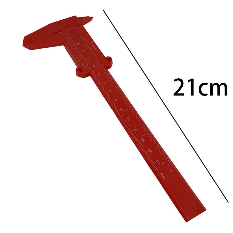 150mm 0.5mm Vernier Caliper Double Scale Plastic Vernier Caliper Measuring Student Mini Tool Ruler DIY Model Making: 03