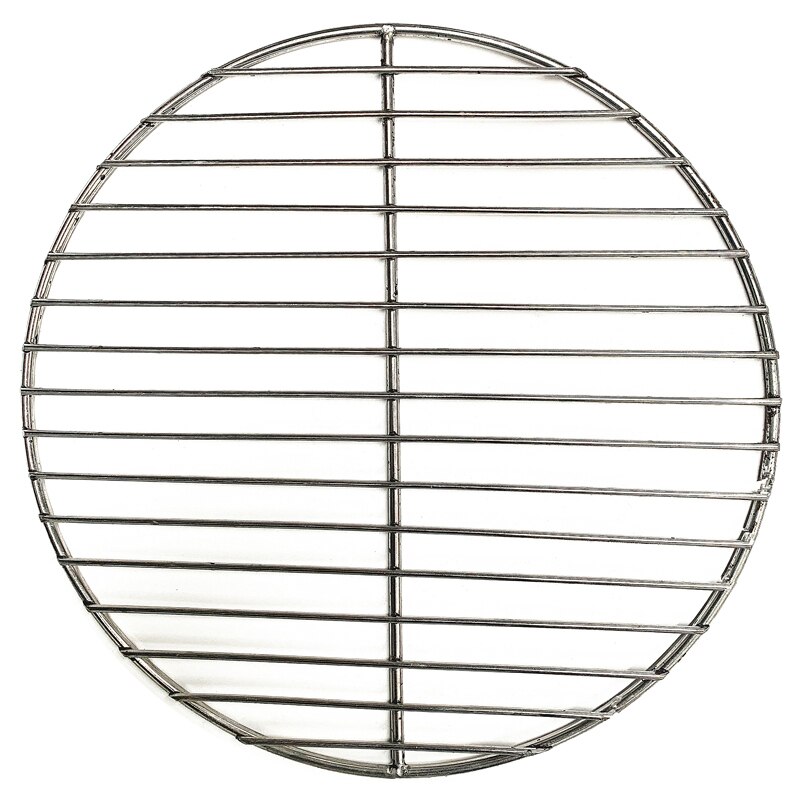 Non-Stick 304 Stainless Steel Round BBQ Mesh Mat Grid Home Roast Bacon Grill Tool Iron Nets Barbecue Accessories: 28cm Diameter