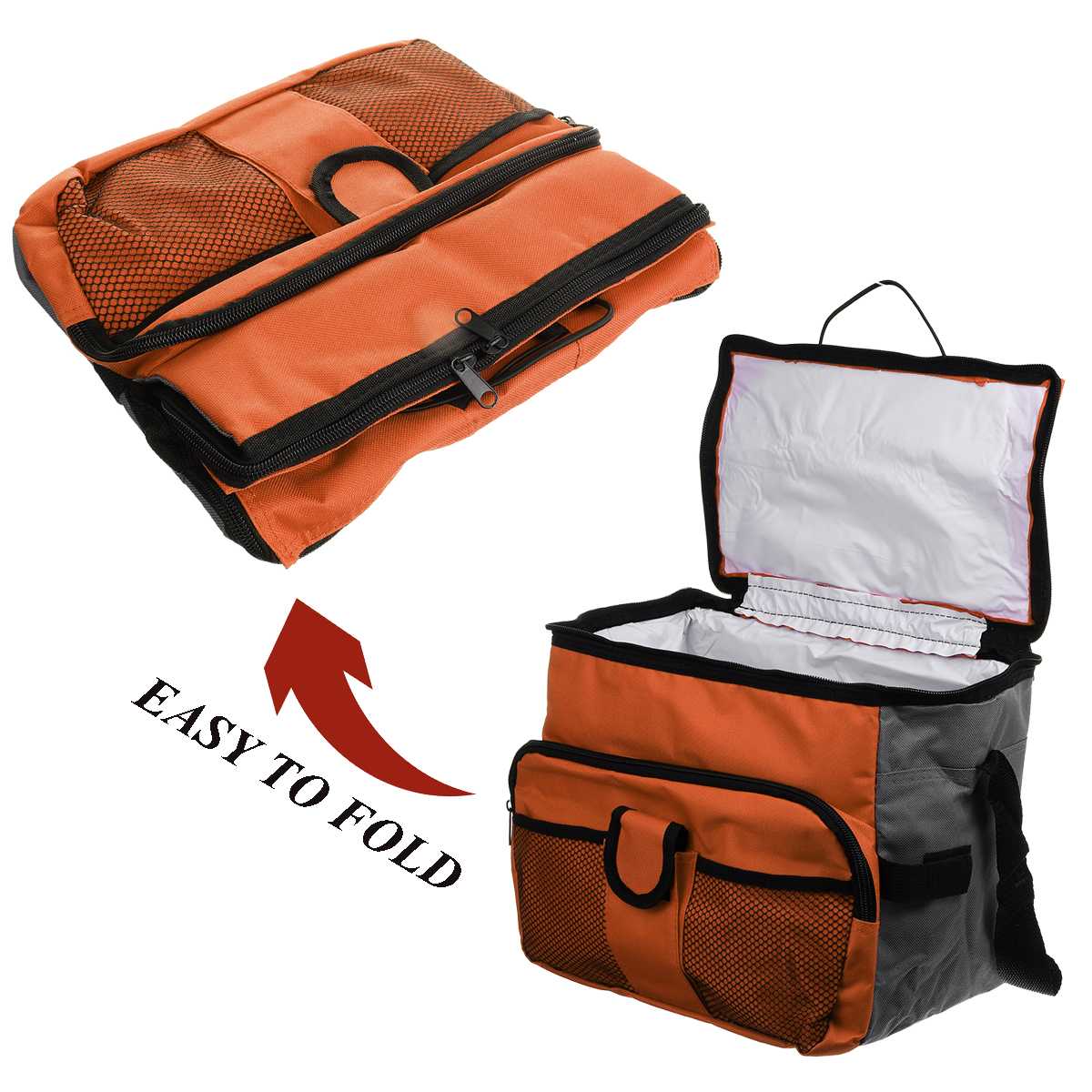 3L Portable Lunch Bags Insulated Box Tote Thermal Cooler Food Picnic Container Waterproof Food Box Folding Shoulder Bag