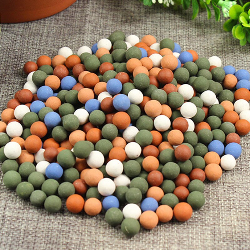 500g Multi couleur boucher pierre Pot décoration Anion terre eau Culture botanique peint poterie céramsite boule jardin teinté: S / 7