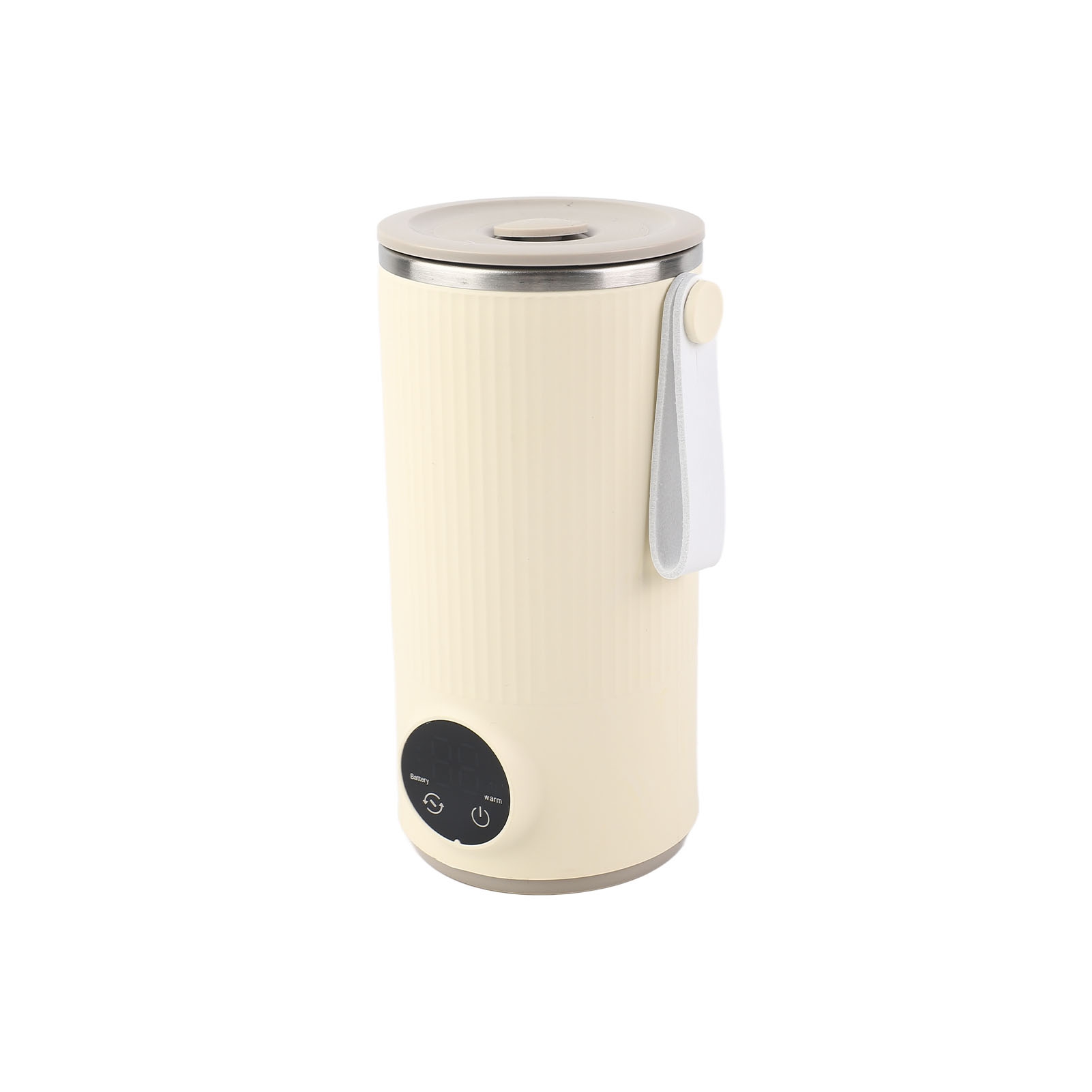 Sladdlös vattenkokare i rostfritt stål, 400ml/6000 mah, bärbar resevattenkokare, snabb uppvärmning , 55 °c, laddningsbar för utomhusbruk