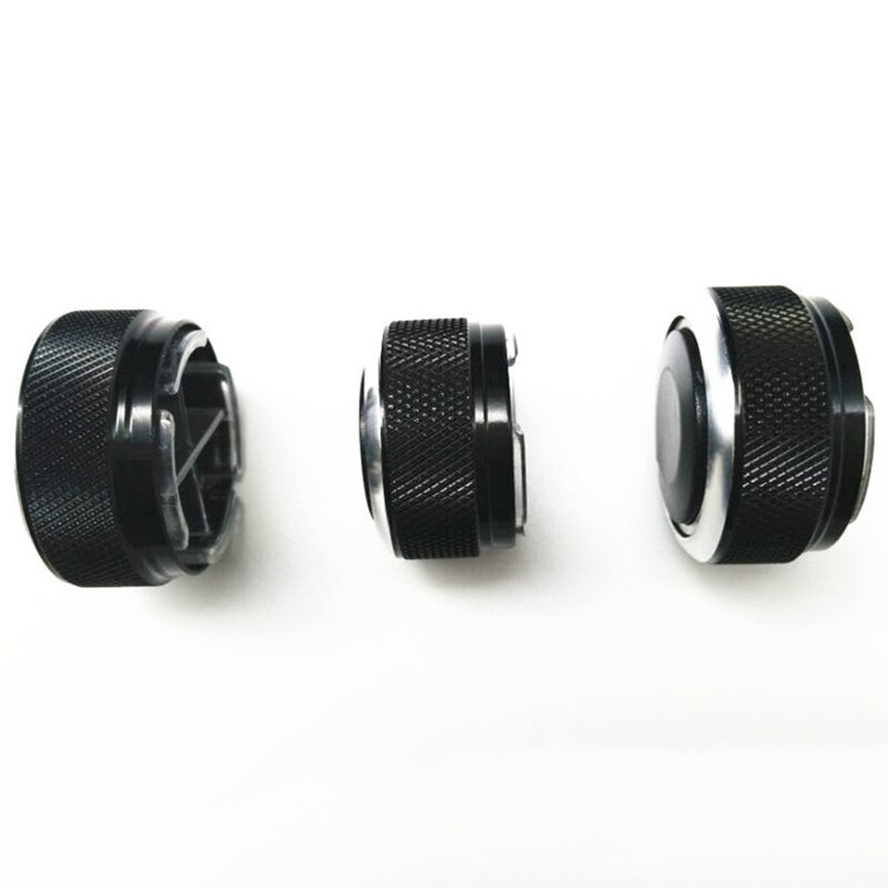 Car Accessories AC Knob Air Conditioning Heat Control Switch Knob For Volkswagen VW 2004 Aluminum Alloy 3pcs