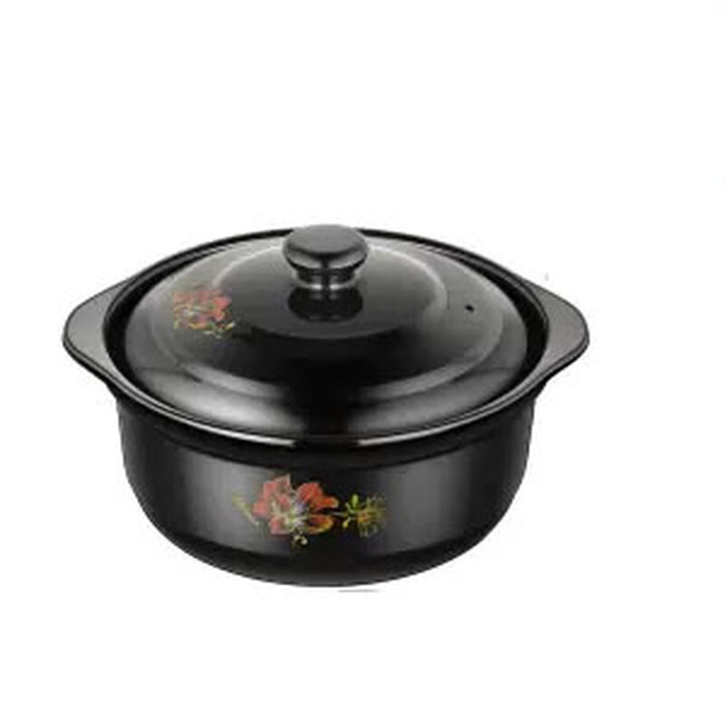 Casserole Stew Pot Soup Pot Small Casserole Gas Gas Open Flame Household Rice Noodle Ceramic Health Pot Ceramic Pot Cooking