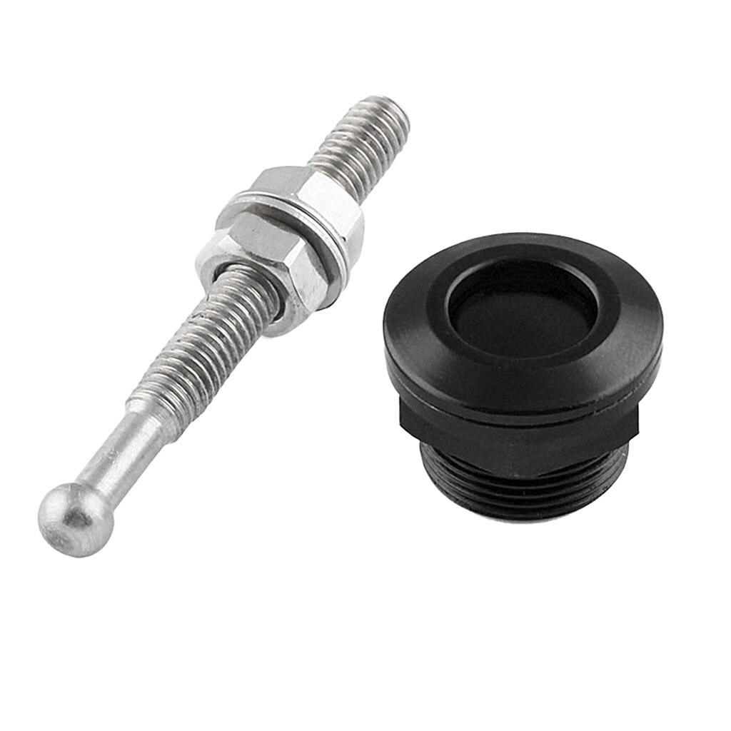 22mm højtydende trykknap hurtigudløser motorhjelm hætte stifter låselås mærke: Sort