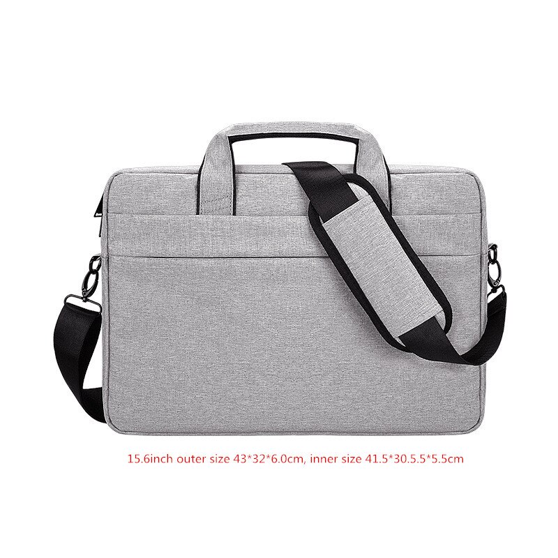 Bolso para ordenador portátil para hombre, bandolera, sísmica, resistente al agua, para oficina, viajes, negocios, bolsa de almacenamiento para teléfono: Gray XL