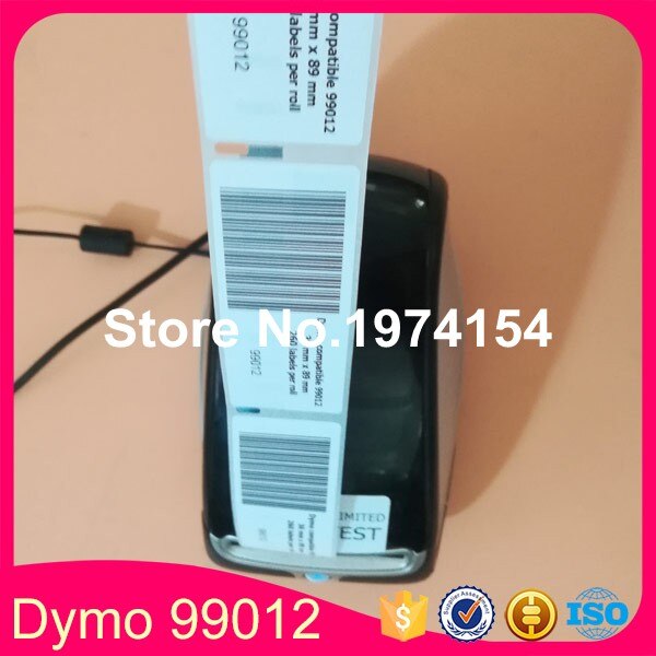 3 Rolls Dymo 99012 Compatibel Adres Etiketten 450 Turbo 99012 Dymo labels 36x89mm 260 stks