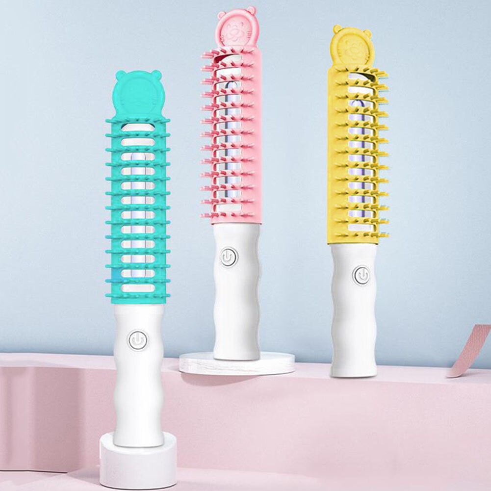Hand Held Pet Electric Massage Comb UV Disinfection Lamp Sterilization Kill Mites Removal Hair Brush Portable Dog Cat Grooming