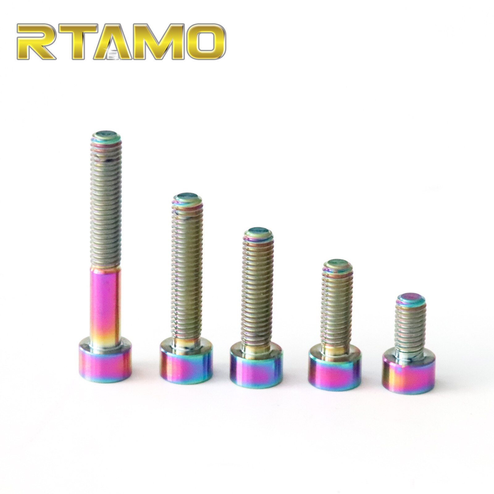 Titanium Bolts M4X10/15/20/25mm Hexagon Socket Head Cap Screws Stigma for Car,Bicycle and Motorcycle Parts