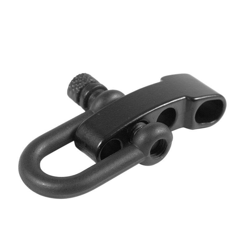 10x U Stijl Zinklegering Verstelbare Sluiting Gesp Voor Paracord Armband Touw Zwart