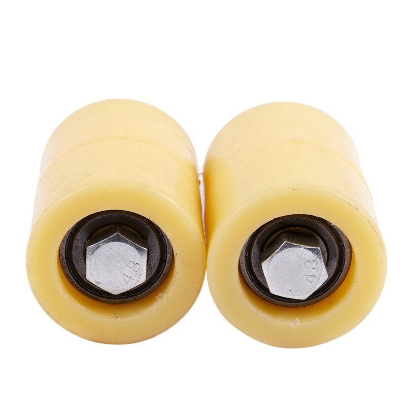 2PCS 50X70Mm PP Steel Flat Roller Bearing Guiding Wheel 6201 M12 Screw for Electric Door Sliding Gate