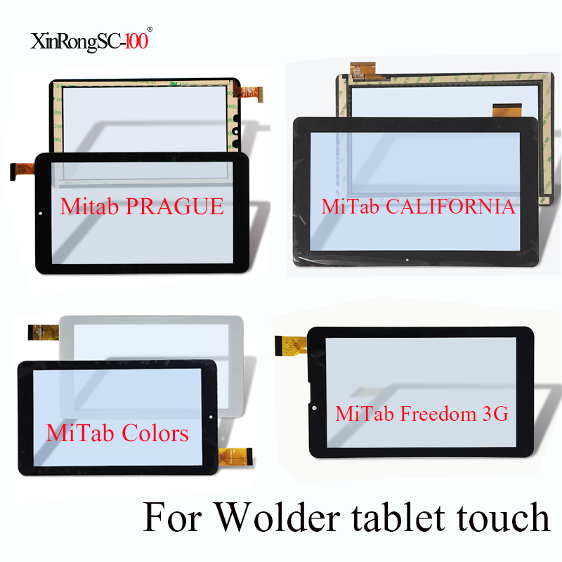 Touch screen panel digitizer glas til tablet wolder mitab california/prag/freedom 3g/ farver 10.1/ connect/one 10 york