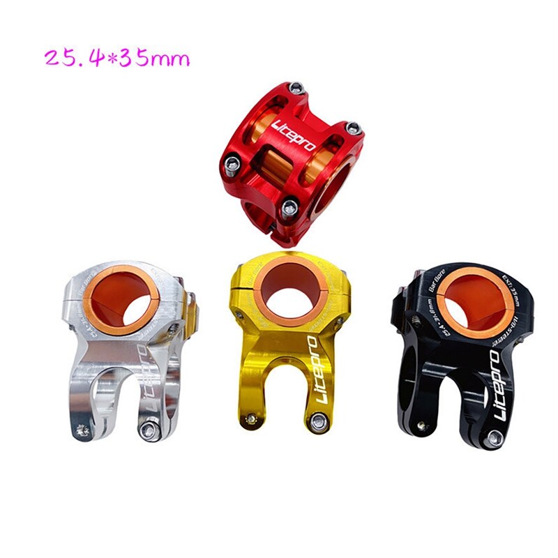 Litepro Road Bicycle Stem 25.4Mm Short Stems Lightweight Handlebar Stem O Degree For 35Mm Bike Handlebar