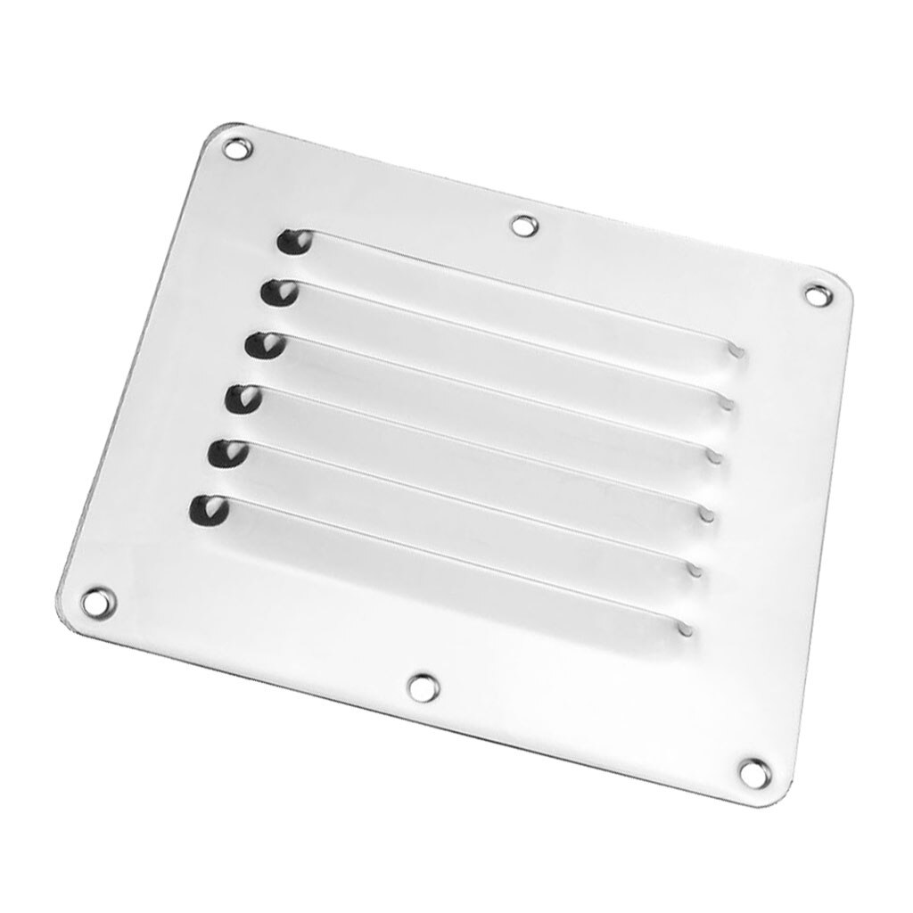 marine båt firkantet luftventil lamel rist dekke justerbart eksosventil rustfritt stål ventilasjon louvered ventilator grille