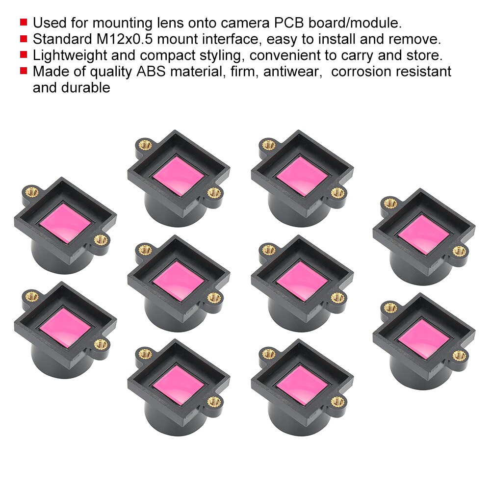 Kamera Zubehör 10 stücke ABS Kamera Objektiv Halterung Unterstützung Adapter M12x 0,5 mit Filter Objektiv Montieren Unterstützung