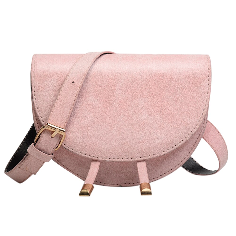 årgang fløyel fanny midje bag kvinner klassisk tekstur elegant halvcirkel klaff brystet skulderbelte veske