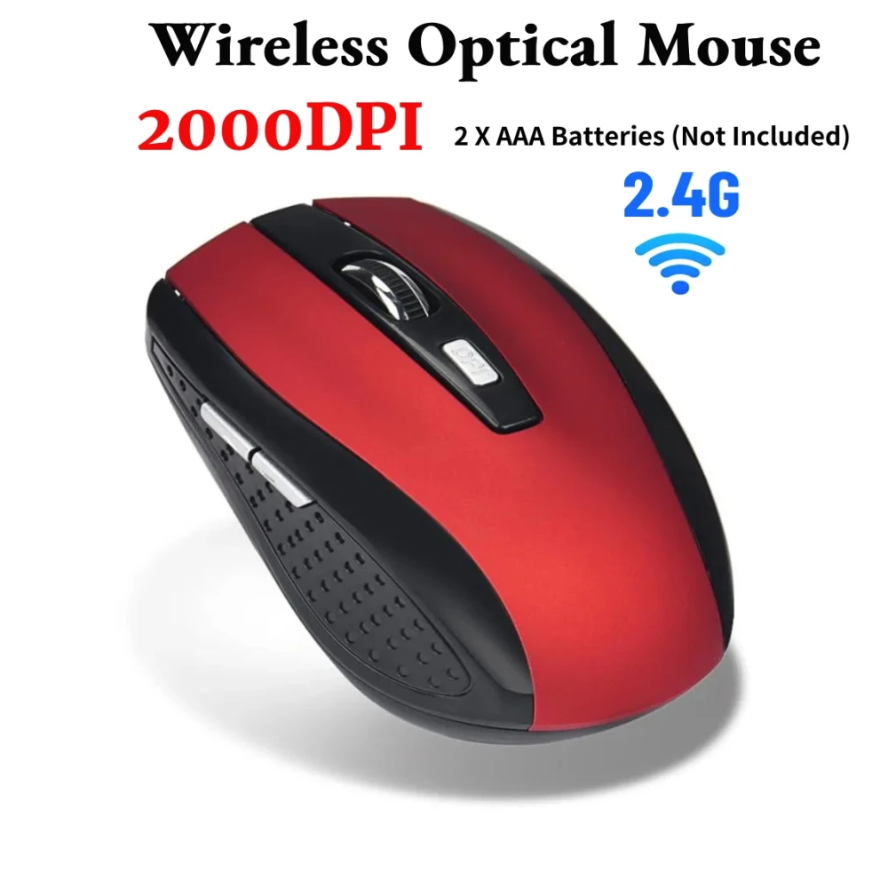 Mysz 2.4 USB + bezprzewodowa przenośna i łatwa w użyciu 7500 mysz biurowa do gier notebooka optyczne laptopy akcesoria podkładka pod mysz