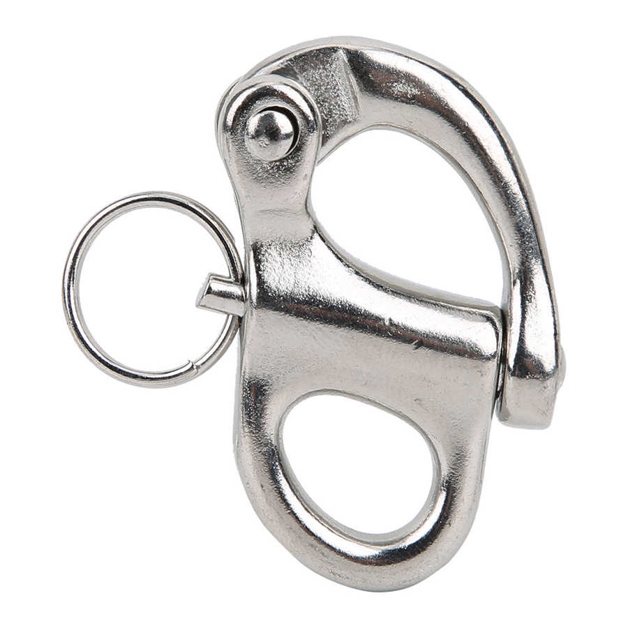 Mountaineering Rock Climbing Quick Release Swivel 316 Stainless Steel Fixed Quick Release Snap Hook Climbing Accessories: 50mm