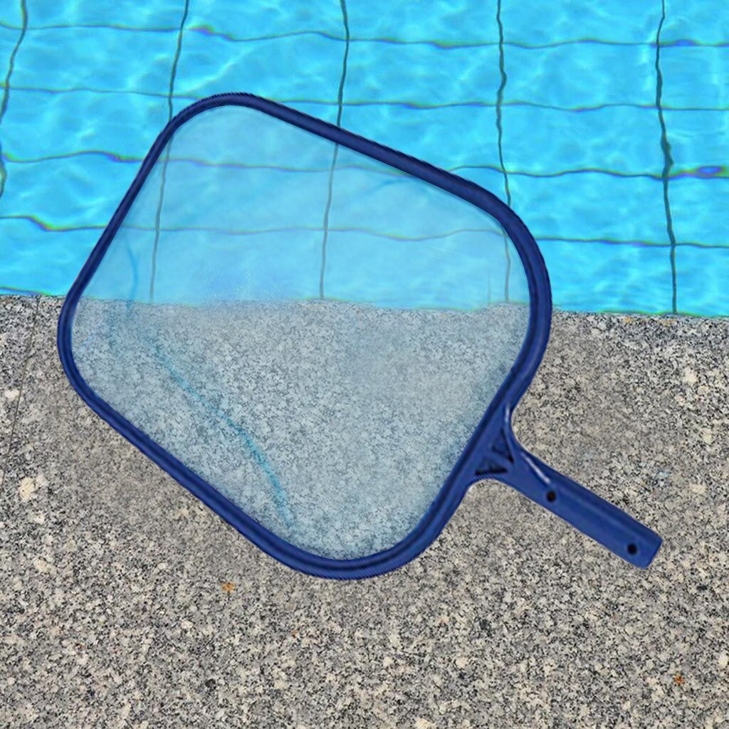 Pool Vacuum Head Swimming Pool Wall Tile Clean Brush Half Moon Flexible With 46in Leaf Skimmer Net Cleaning Tool Pool Suction