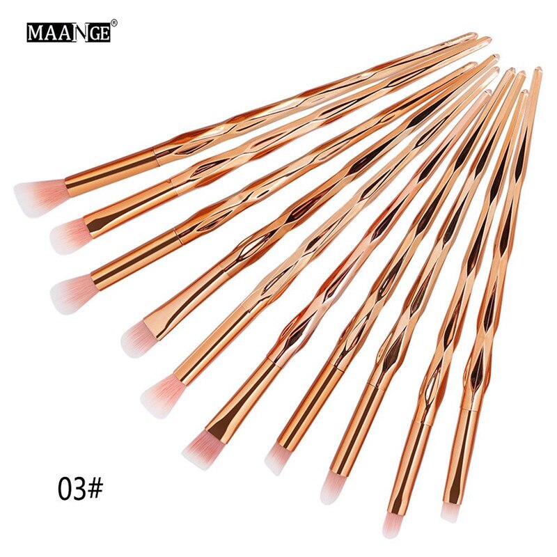 Rose Gold/Diamond 10 pcs/Set Unicorn Makeup Brushes Women Beauty Makeup Cosmetic Tools For women Beauty Make up: 10Pcs 03