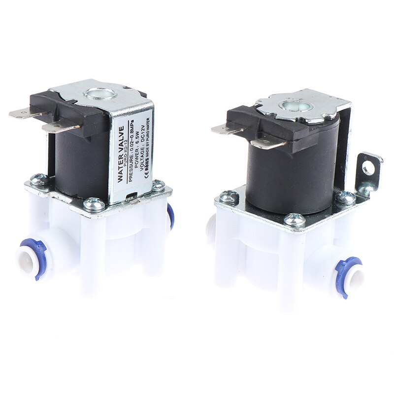 12V Solenoid Valve Normal Closed 1/4" Hose Pipe Quick Conntection RO Water