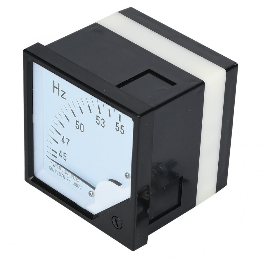 Frequency Counter Square Panel Frequency Meter 45-55Hz AC 380V 1.5 High Accuracy Frequency Tester Analog Panel Meter