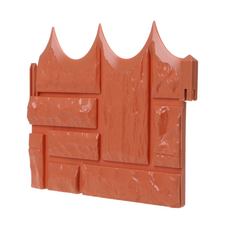 Assemble Plastic Simulation Brick Effect Lawn Garden Grass Edging Skirting Border Picket Fence Home Gardening DIY Fence Decor