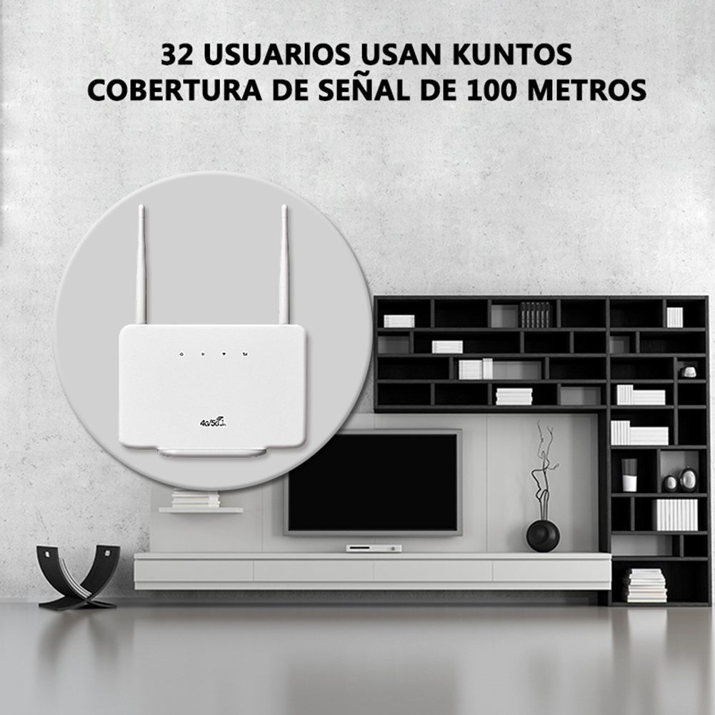 High-Speed LTE WiFi Router 300Mbps Wireless Hotspot with 2.4GHz MIMO Technology and Compact for Travel and Business