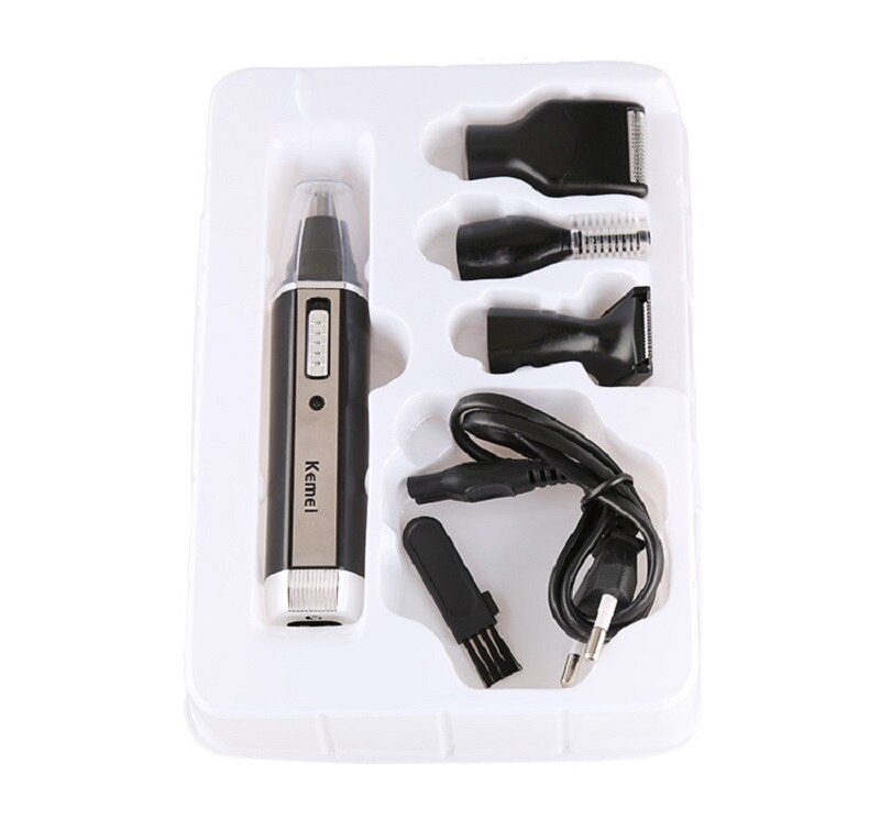Kemei 4 w 1 elektryczny trymer robić uszu nosa akumulator broda trymer robić brwi elektryczny nos golarka robić włosów Cliper KM-6630