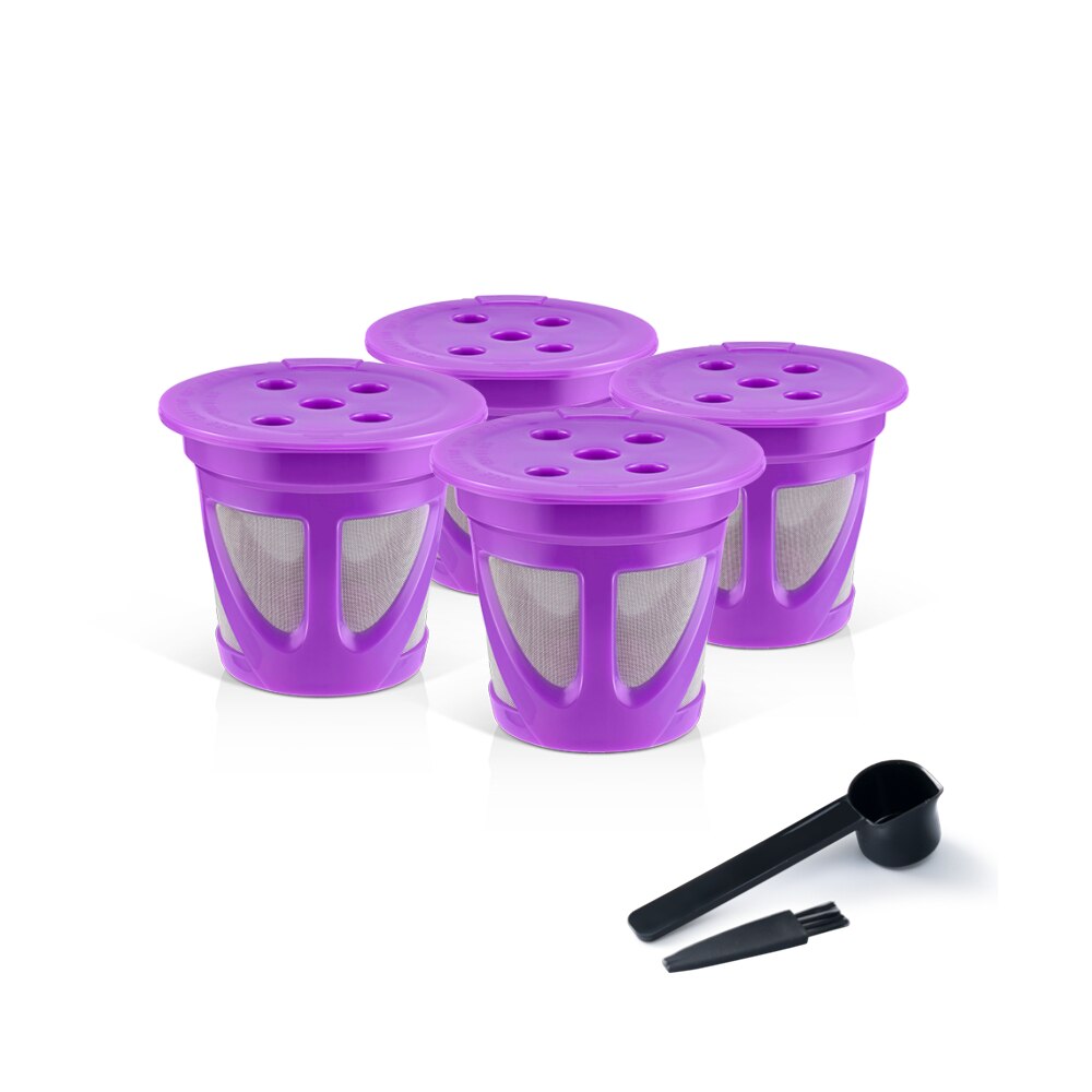 Capsules de café réutilisables, dosettes filtrantes, rechargeables, compatibles avec Keurig K suprême et K suprême Plus: 4P