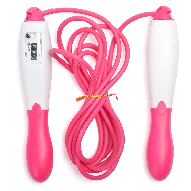 Corde à sauter compte adulte Fitness perdre du poids hommes et femmes jeunes étudiants enfants tiao shen le Test académique pour le Junior Hi: Machinery Count  PVC Rope  Pink