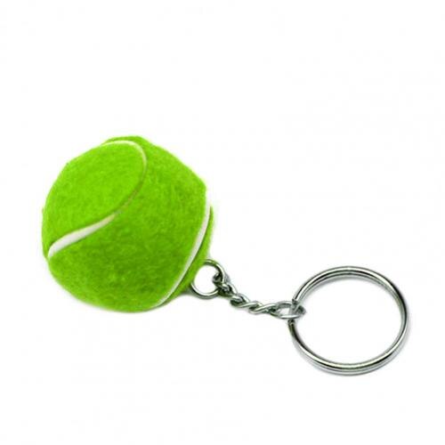 Tennis Keychain Flocking Keychain Special Collections Durable Mini Sport Ball Tennis Keychain