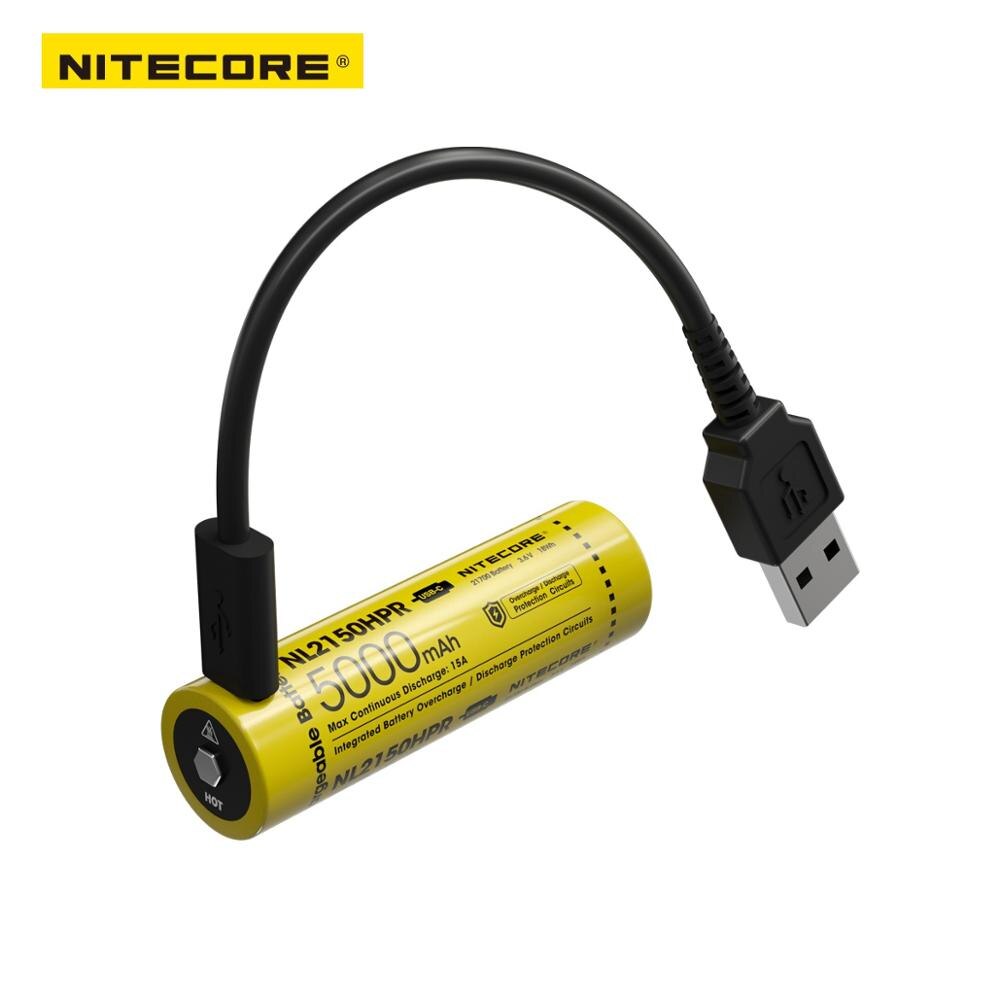 NITECORE NL2150HPR High Drain USB-C Rechargeable 21700 Li-ion Battery