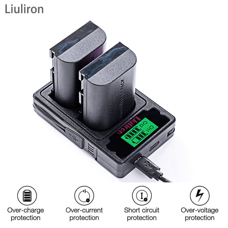 Lp -e6 lpe 6 lpe 6n kamera batteri 7.4v 2650 mah genopladelige li-ion batterier til canon eos 5d 6d 7d 60d 70d 80d mark ii mark iii