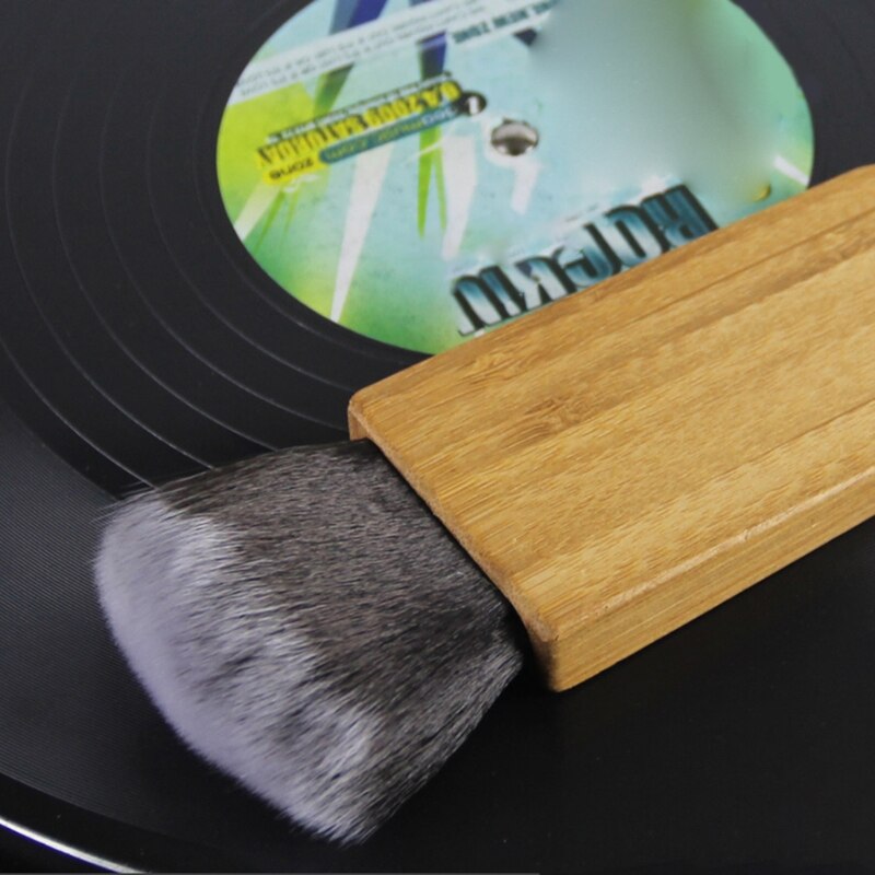 Bamboe Handvat Borstel Zachte Borstel Reiniger Voor Vinyl Lp Speler Accessoires
