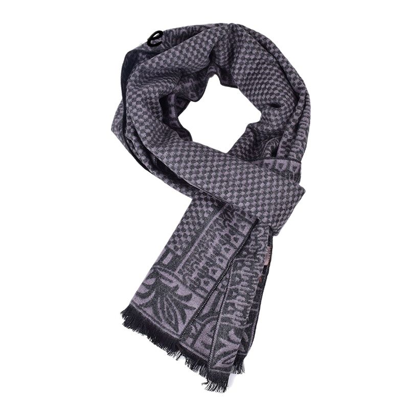 Bufandas de algodón con estampado de tartán para hombre, bufanda de invierno para adulto, a la , A3A18914