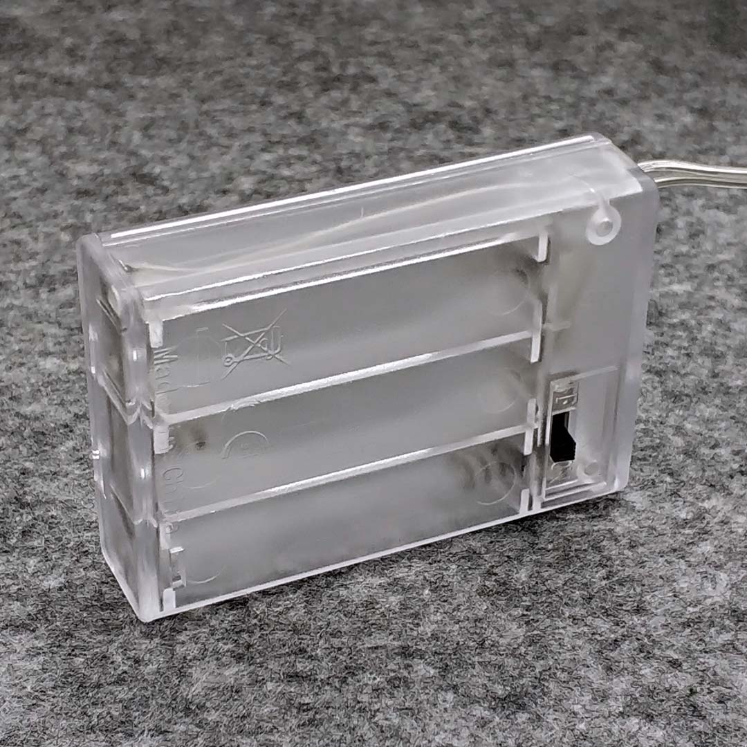 3 AA Battery Holder Box Case with Switch 3 AA 4.5V Battery Holder Box Case with Lead Transparent Box