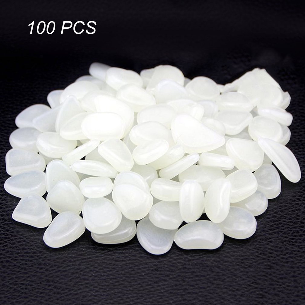 100/200/300 sztuk świecące w ciemności kamienie świecące kamienie fluorescencyjne jasne kamyki świecące kamienie robić akwarium ogród dekoracji