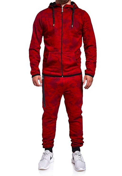 Herbst Winter Warme Mens Anzug-einstellen Hoodie Sweatsuit passen oben BöHöhle Jogger Laufen: Weiß / XL
