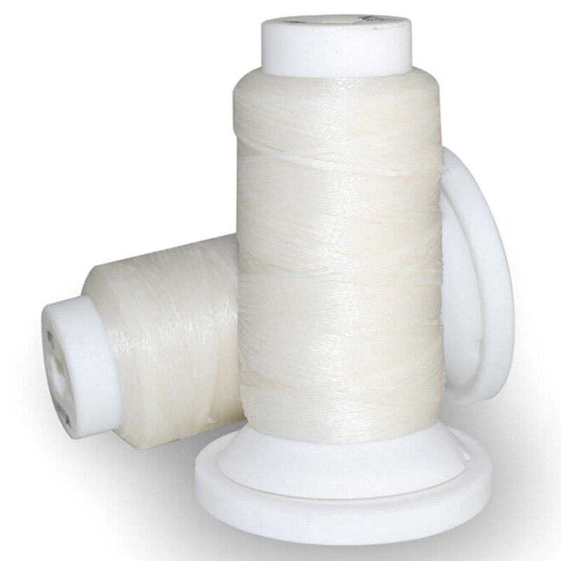 50Meters DIY Hand Waxed Thread 0.8mm 50m Polyester Cord Sewing Machine Stitching For Leather Craft Handicraft Tool: white