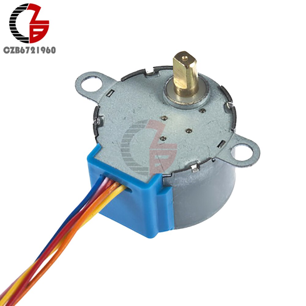 28BYJ-48 Valve Gear Stepper Motor DC 5V 4 Phase Step Motor Reduction with 5 Wires 30cm Dupont Cable for Arduino